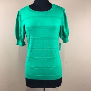 Maison Jules Green Crew Neck Sweater size M